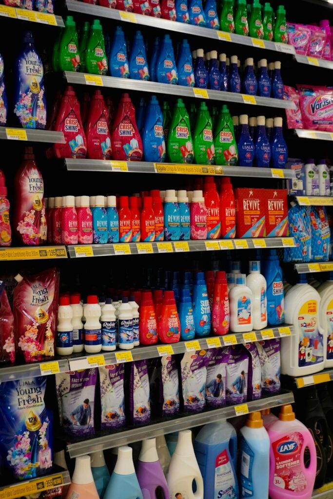 Cleaning supplies and detergents